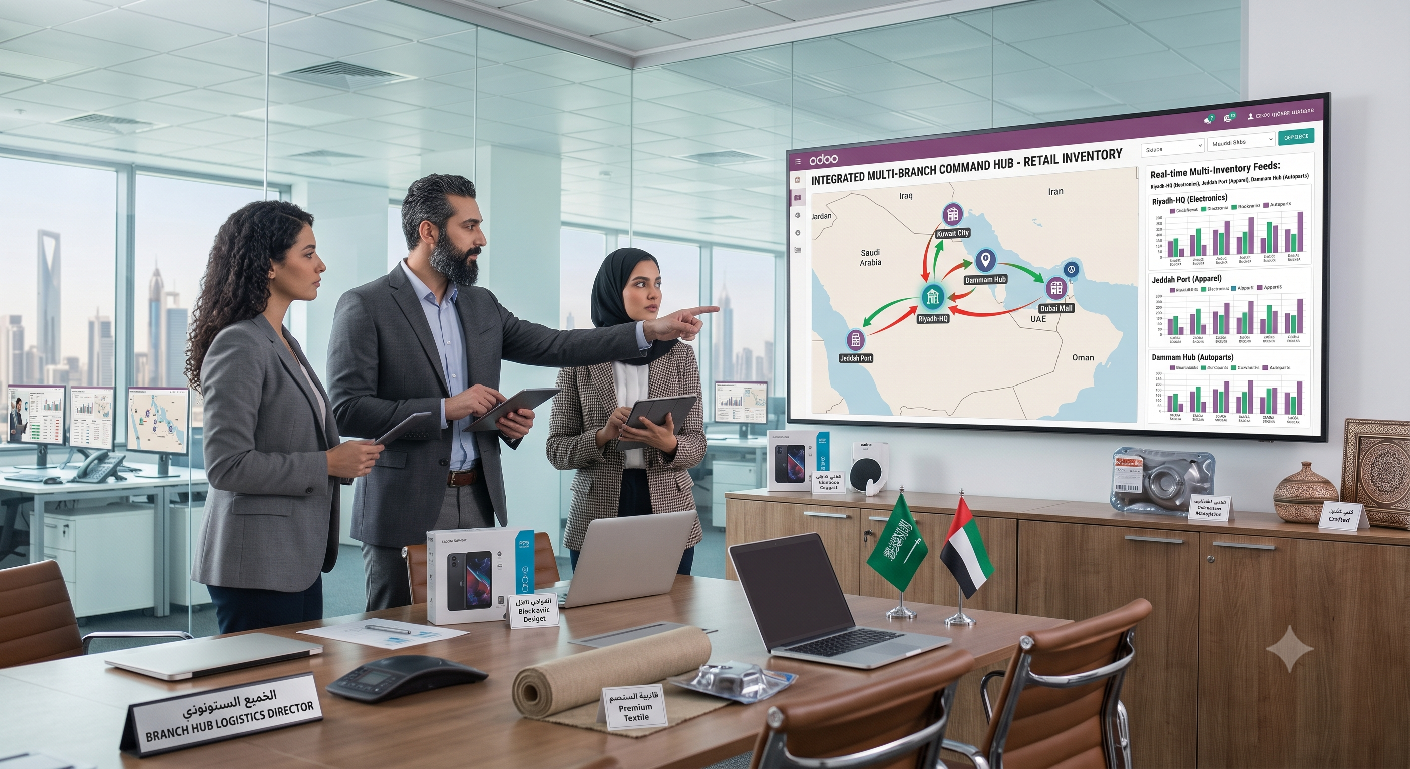 إدارة المخزون متعدد الفروع مع Odoo: كيف توحّد البيانات وتسرّع التحويلات وتقلّل الفاقد؟